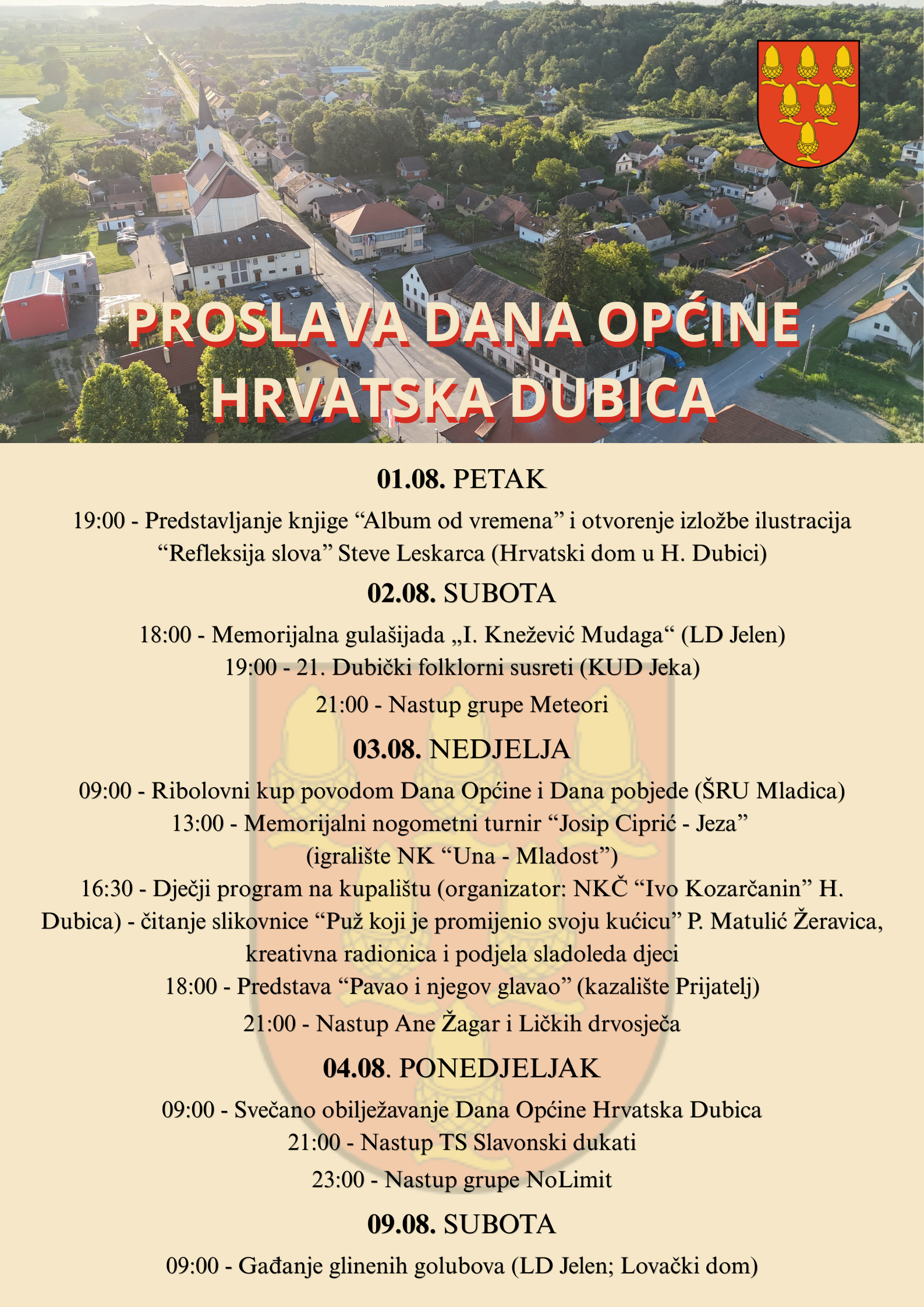 Dan Općine Hrvatska Dubica png